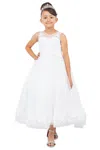 Cinderella Couture 9153 3d Floral High Low Flower Gril Dress In White