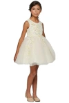 Cinderella Couture Short Embellished Gown Flower Girls Dress In White