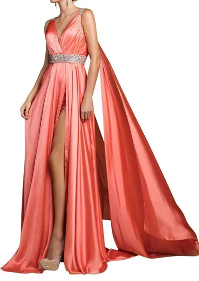 Cinderella Divine A0065 In Coral In Pink