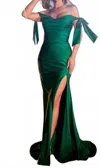 Cinderella Divine Emerald Gown In Gold