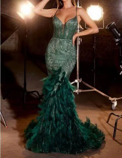Cinderella Divine Ryan Gown In Emerald Green