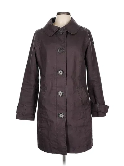 Pre-owned Cinema Etoile 3/4 Sleeve Top Brown Square Neckline Tops