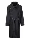 Cini Belted Coat In Black