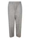 Cini Elasticated-waist Trousers In Gray