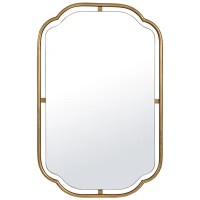 Cinnabar Road 21 5/8" X 34 5/8" Antique Gold Leaf Floating Wall Mirror