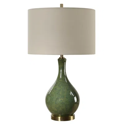 Cinnabar Road 23 1/2" High Emerald Green Ceramic Table Lamp