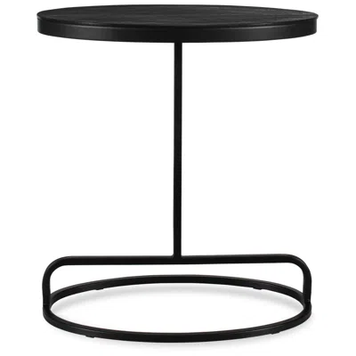 Cinnabar Road 23" High Black Metal Accent Table
