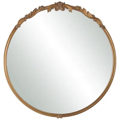 Cinnabar Road 28" X 29" Antique Gold Ornate Wall Mirror