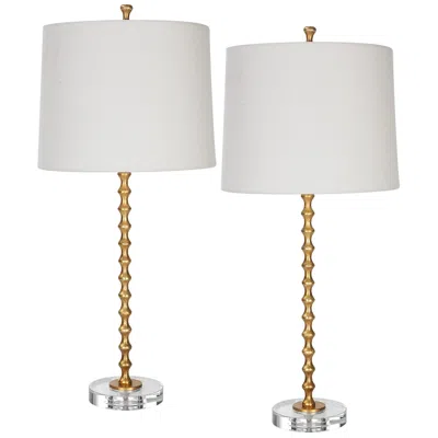 Cinnabar Road Alice Gold And Crystal Table Lamps Set Of 2