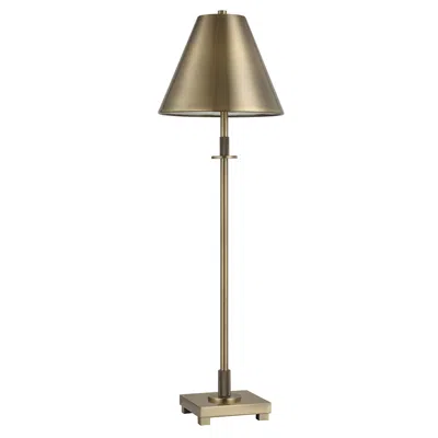 Cinnabar Road Athens Antique Brass Buffet Table Lamp
