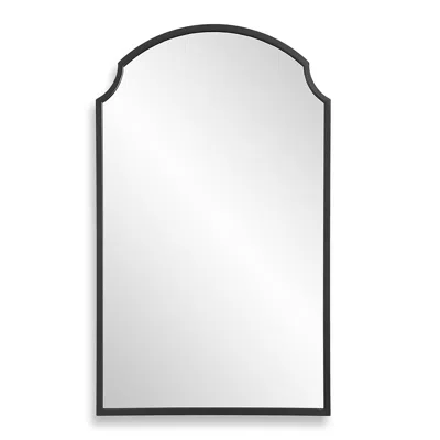 Cinnabar Road Belladore Satin Black 21 3/4" X 36" Wall Mirror