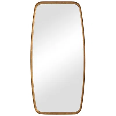 Cinnabar Road Bidwell Gold Leaf 20" X 40" Wall Mirror