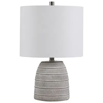 Cinnabar Road Canyon Concrete Accent Table Lamp