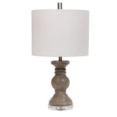 Cinnabar Road Clifton Stone Gray Ceramic Table Lamp