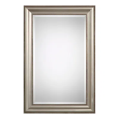 Cinnabar Road Club Champagne Silver Leaf 24" X 36" Wall Mirror