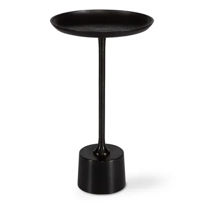 Cinnabar Road Desiree 13 1/4"w Oxidized Dark Brown Accent Table