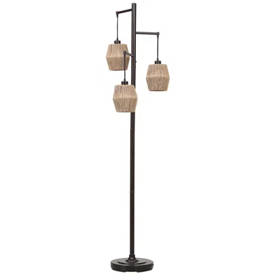 Cinnabar Road Donna Bronze Metal 3-arm Floor Lamp