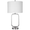 Cinnabar Road Groves Brushed Nickel Rectangular Table Lamp