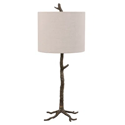 Cinnabar Road Hidalgo Gunmetal Tree Branch Table Lamp