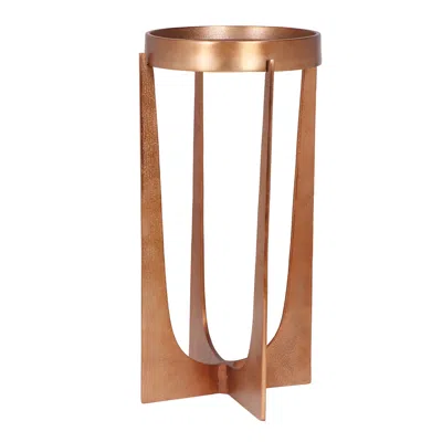 Cinnabar Road Katherine 12 1/4" Wide Old Brass Accent Table