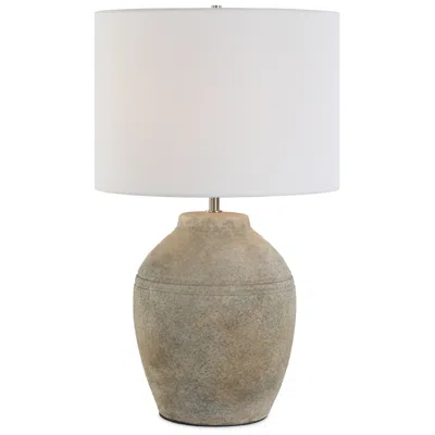 Cinnabar Road Kennedy 23 1/2" High Neutral Ceramic Table Lamp