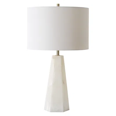 Cinnabar Road Kirby Cream Marble Accent Table Lamp