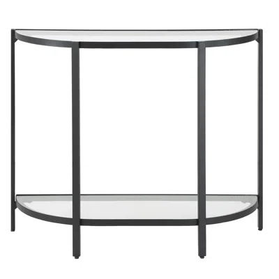 Cinnabar Road La Marque 36" Wide Satin Black Accent Table