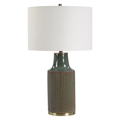 Cinnabar Road Lago Green Ceramic Table Lamp