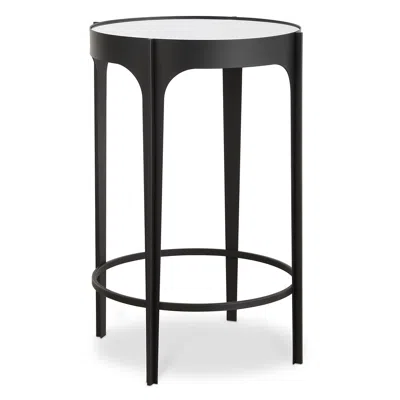 Cinnabar Road Maeve 16"w Black Accent Table W/ Mirrored Top