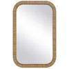 Cinnabar Road Natural Wrapped 22" X 34" Rectangular Wall Mirror