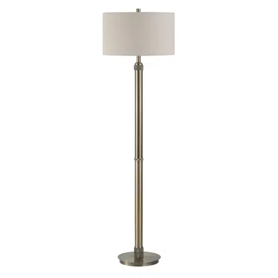 Cinnabar Road Prescott Antique Brass Metal Floor Lamp