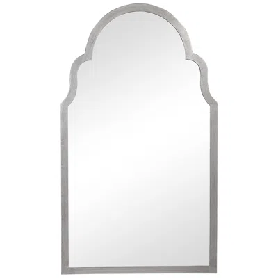 Cinnabar Road Quinn Silver 21" X 37" Arch Top Wall Mirror