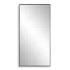 Cinnabar Road Reid Black 20" X 40" Rectangular Wall Mirror