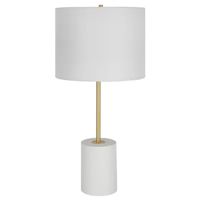 Cinnabar Road Serena White And Gold Metal Table Lamp