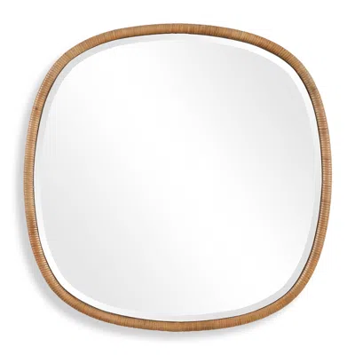 Cinnabar Road Stella Vue Natural 34" Round Wall Mirror
