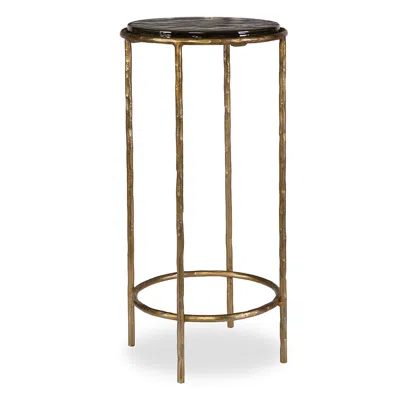 Cinnabar Road Victoria 12" Wide Antique Gold Accent Table