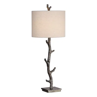 Cinnabar Road Viridian Dark Bronze Tree Branch Table Lamp