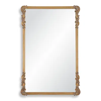 Cinnabar Road Xander Antique Gold 24" X 36" Ornate Wall Mirror