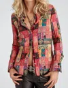 Cino Crinkle Blouse In Sultan In Multi