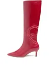 Cinq À Sept 60mm Casey Knee-high Boots In Red
