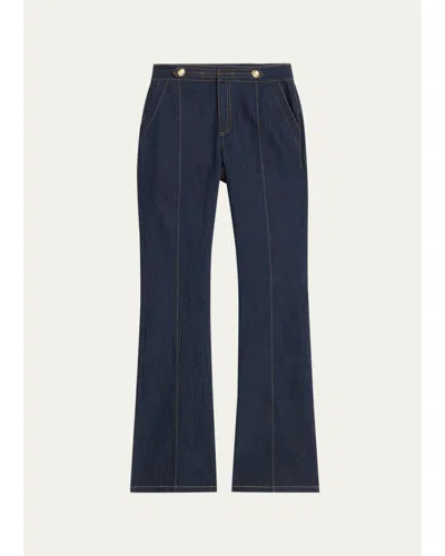 Cinq À Sept Abbot High-rise Flared Jeans In Indigo