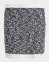 Cinq À Sept Cinq A Sept Adalee Knit Mini Skirt In Gray
