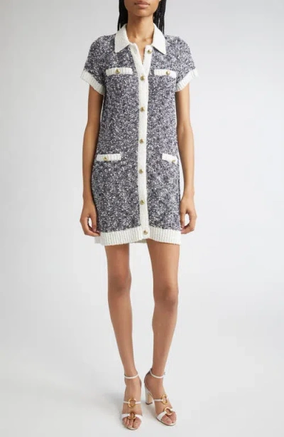 Cinq À Sept Adelaide Contrast Detail Boucle Dress In Multi