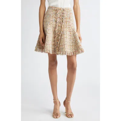 Cinq À Sept Adeline Metallic Bouclé Skirt In Multi