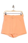 Cinq À Sept Alena Belted Shorts In Marmalade