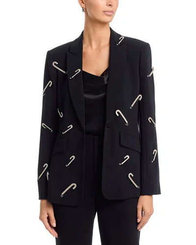 Cinq À Sept Cinq A Sept All Over Safety Pin Charlee Blazer In Black