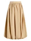 Cinq À Sept Allinae Bubble Hem Nylon Skirt In Neutrals