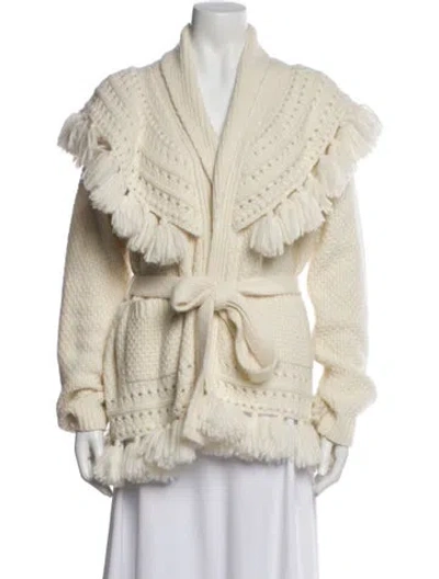 Pre-owned Cinq À Sept Alpaca Sweater W/ Tags In Neutral