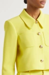 Cinq À Sept Cinq A Sept Amanda Cropped Jacket In Starfruit