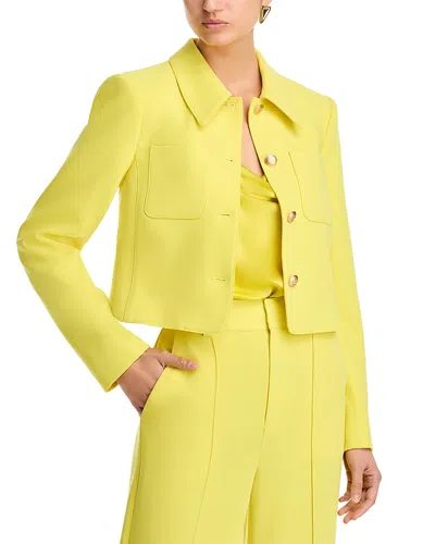 Cinq À Sept Cinq A Sept Amanda Cropped Jacket In Starfruit